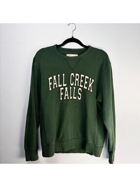 Vintage League Fall Creek Falls Crewneck Sweatshirt Green Medium M